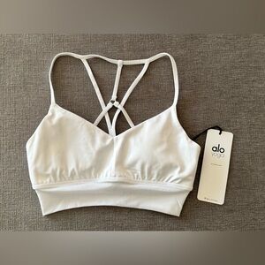 Alo Yoga Lavish Bra - White, Small (NWT)